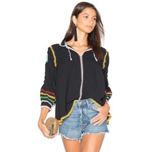 Carolina k Oaxaca Crochet Blouse Top S